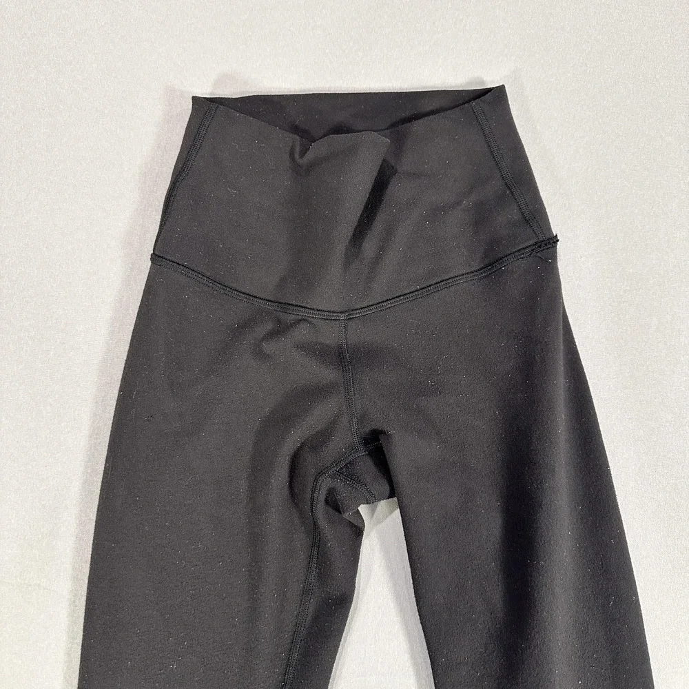 Lululemon Leggings Womens 2 Black High Rise Ankle Yoga Athletic Gym Workout